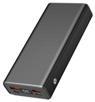2GO Power bank 20000mAh, 2x USB-A, 1x USB-C, fast charging, aluminum