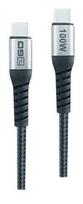 2GO USB-C data cable 100W High Speed 200cm black