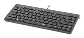Manhattan Slim USB Mini Keyboard 1.5m Cable Black