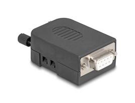 Delock Sub-D connector housing 9Pin including connector sleeve 232-485