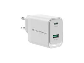 Conceptronic 2-Port GaN USB-C/USB-A Power Delivery 3.0/Power Delivery 3.0 with Power Delivery 3.0 and Power Delivery 3.0