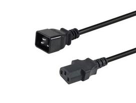 Equip C20 power cable - C13 St/Busch, black, 3.00m