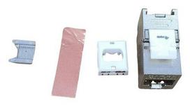 Equip Keystone Jack shielded Cat6A LSA slim wzf.8Stk silver