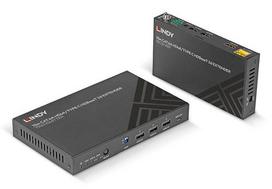 Lindy 70m Cat.6A TypeC  AND  HDMI HDBaseT 3.0 KVM Extender