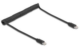Delock USB 2.0 Type-C Spiral Cable Connector-Connector 0.45-0.75m