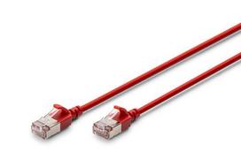 Digitus CAT 6A F/FTP Slim 2.00m red patch cable