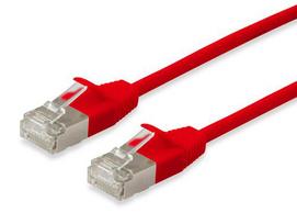 Equip Cat6A SlimFlex F/FTP patch cable, 1.50m, red, LSZH, 2xRJ45, polybeutel