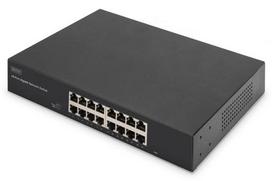 Digitus Switch 16-Port Gigabit, 19" unmanaged black