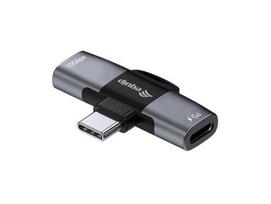 Equip USB-C to 2xUSB-C Adapter, 10Gbps PD, 100W, Aluminum.
