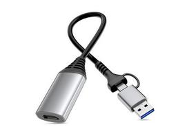 Equip USB-C/A to HDMI Adapter       1920x1080/ 60Hz       Aluminum.