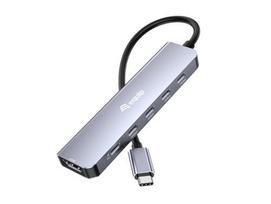 Equip USB-C to HDMI/3xUSB-C/USB PD 4K/60Hz 0.25m Aluminum Adapter.