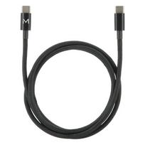 Mobilis USB C to USB C Cable - 1m - 100W - Black