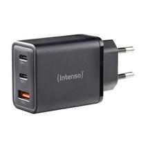 Intenso Power Adapter 1x USB-A/2x USB-C 65W GaN Black