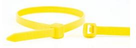 WKK Plastic cable ties Yellow 200x3.6mm 100 pieces.
