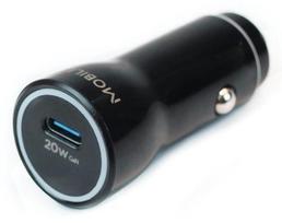 Mobilis Energia 20W Car Charger with USB-C, Soft Bag