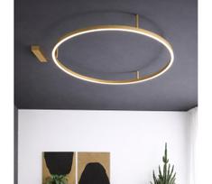 Ideal Lux - LED lubinis šviestuvas ORACLE SLIM LED/29W/230V, skersmuo 50 cm, aukso spalvos