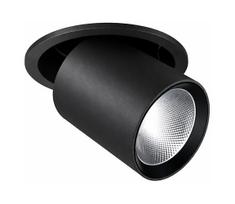 Ideal Lux - įleidžiamas LED taškinis šviestuvas NOVA LED/20W/230V, skersmuo 15,4 cm, juodos spalvos