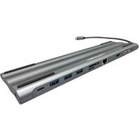 LC-Power LC-HUB-C-MULTI-8 USB-C auf 3xUSB-A/2xUSB-C/HDMI/VGA/MicroSD/SD/RJ45/Audio