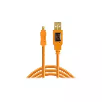 Tether Tools USB-A to 2.0 mini-B 8 pin 4.6m Tether Pro orange CU8015-ORG