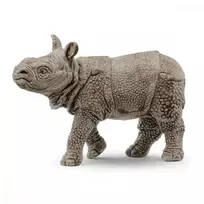 Young Indian Rhino Wild Life Figurine