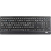 Klawiatura Rapoo RAPOO klawiatura E9500M Multi-mode Wireless Ultra-slim Keyboard Black | 6940056189547 | 6940056189547