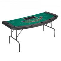 Pokerio stalas, sulankstomas pusiau ovalus 183x82,5x75,5 cm, žalias, sulankstomas žaidimų stalas