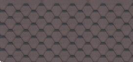 Bituminių čerpių rinkinys Hexagonal Rock H332BROWN, rudos spalvos