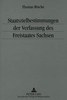 Staatszielbestimmungen der Verfassung des Freistaates Sachsen