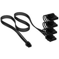 Corsair Premium Sleeved 4x 4-Pin-Molex-Kabel, für Typ-5-Netzteil - schwarz