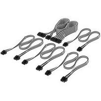 Corsair Kabelset, Type 4, DC Cable Starter Kit, einzeln ummantelt - schwarz / weiß