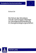 Schutz Des Schuldners Und Der Nachrangigen Glaeubiger VOR Vermoegensverschleuderung Im Zwangsversteigerungsverfahren