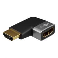 Adapteris HDMI Goobay 72010 90° Horizontalus Juoda Sidabrinė