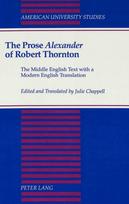 Prose Alexander of Robert Thornton