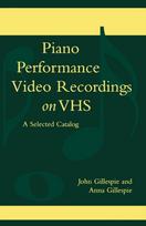 Piano Performance Video Recordings on VHS