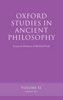 Oxford Studies in Ancient Philosophy, Volume 40