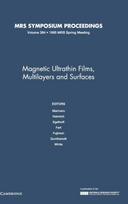 Magnetic Ultrathin Films, Multilayers and Surfaces: Volume 384