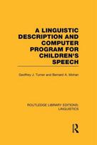 Linguistic Description and Computer Program for Children's Speech