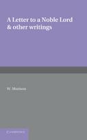 Letter to a Noble Lord and Other Writings