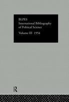 Intl Biblio Pol Sc 1954 Vol 3