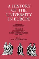 History of the University in Europe: Volume 2, Universities in Early Modern Europe (1500–1800)