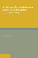 History of Persian Literature under Tartar Dominion (AD 1265–1502)