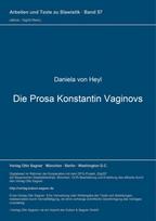 Die Prosa Konstantin Vaginovs
