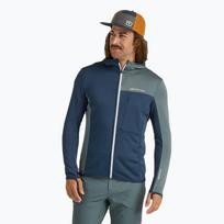 Vyriškas džemperis ORTOVOX Fleece Light Grid Hooded deep ocean