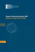 Dispute Settlement Reports 2000: Volume 6, Pages 2621-3040