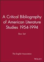 Critical Bibliography of American Literature Studies 1954-1994