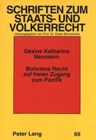 Boliviens Recht auf freien Zugang zum Pazifik