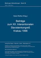 Beitraege zum XII. Internationalen Slavistenkongre, Krakau 1998