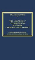 Ars musica' Attributed to Magister Lambertus/Aristoteles