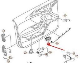 VAG AUDI A6 C7 Dešiniųjų durų apdailos skydelio apšvietimo lempa 4G0947355C NAUJAS GENUINALUS