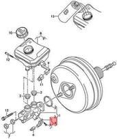 VAG Originalus AUDI VW A4 Avant S4 remonto rinkinys stabdžių šviesos jutikliui 5C6698459